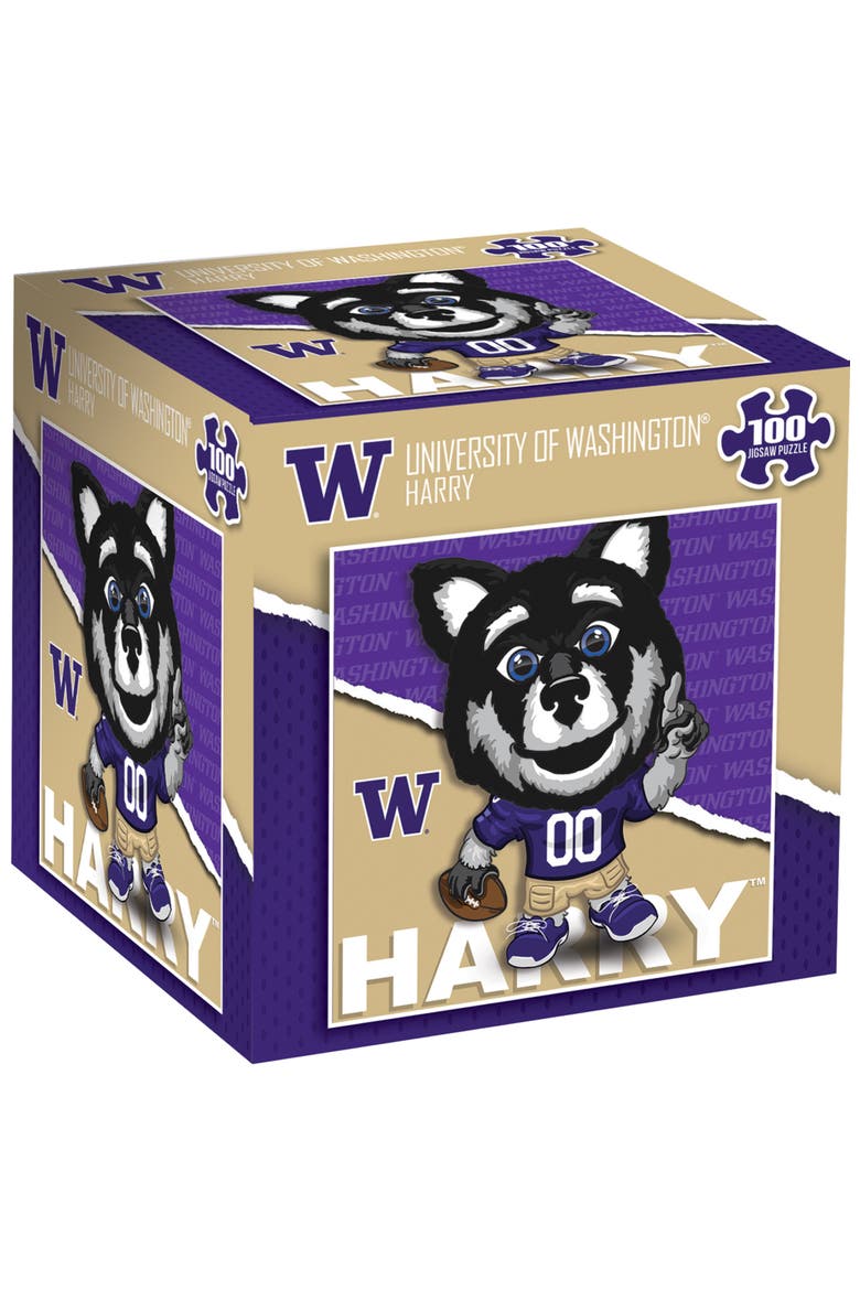 Washington Huskies Mascot 100pc Puzzle, Main, color, Multicolor
