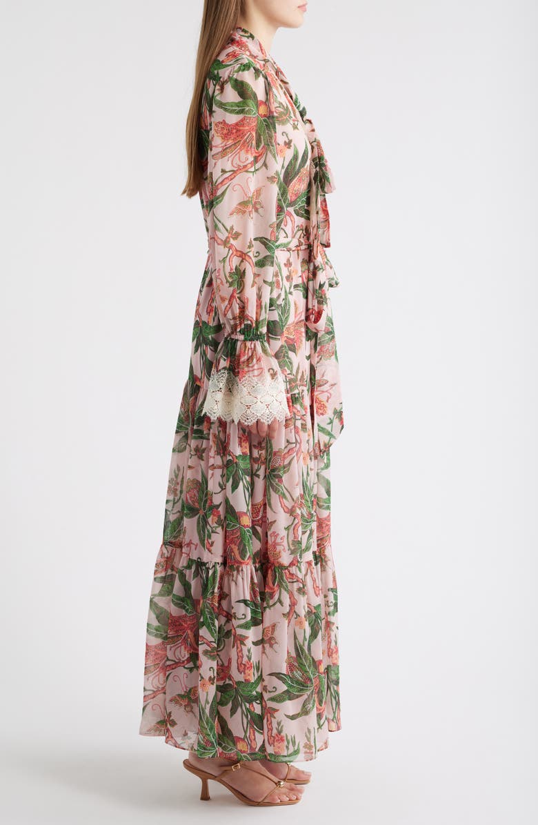 KOBI HALPERIN Payne Long Sleeve Maxi Dress, Alternate, color, Peony Multi