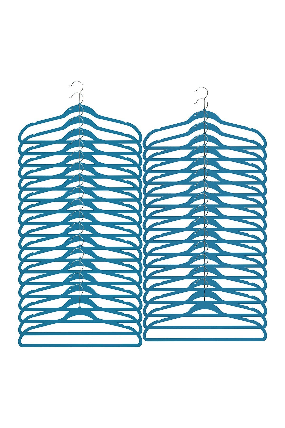 RICHARDS HOMEWARES Soft Grip Blue Suit Hanger - Set of 35, Main, color, 