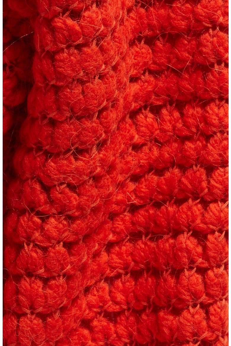Guillao Merino Wool & Mohair Scarf, Alternate, color, RED