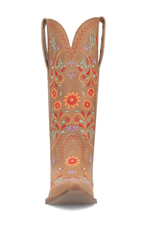 DINGO DINGO BEETLE JUICE EMBROIDERED LEATHER BOOT