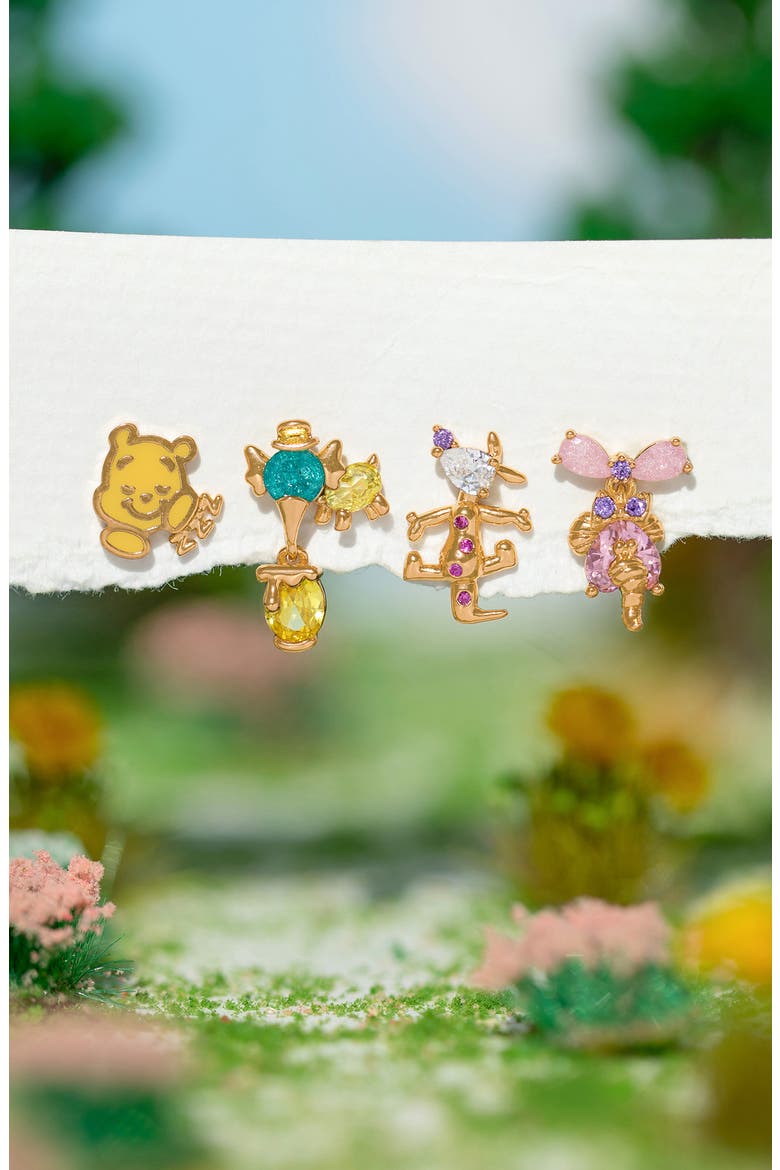 Disney Winnie the Pooh Stud Earring Set, Alternate, color, GOLD