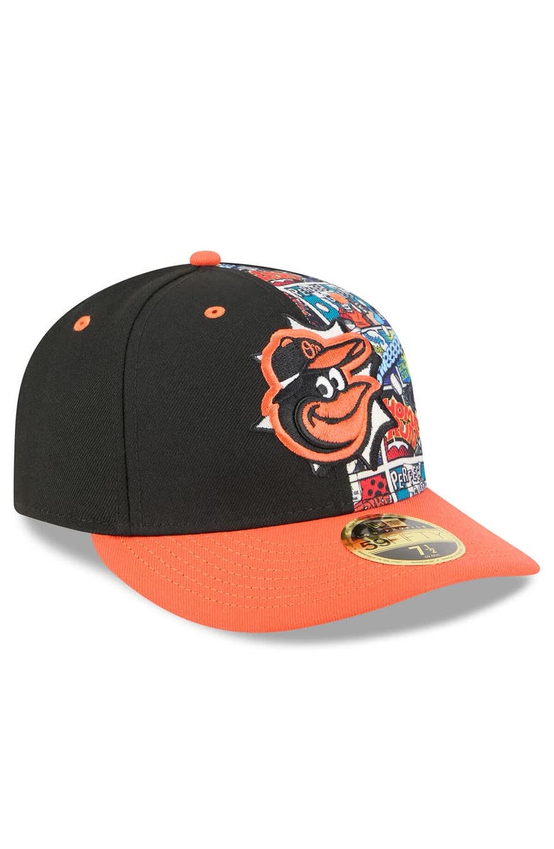New Era Men's New Era Black/Orange Baltimore Orioles 2025 MLB Diamond Hero Edition Low Profile 59FIFTY Fitted Hat, Alternate, color,