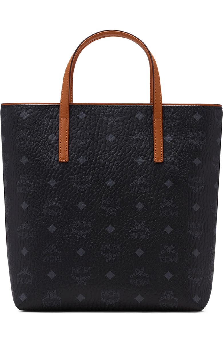 MCM Small Anya Visetos Coated Canvas Tote, Alternate, color,