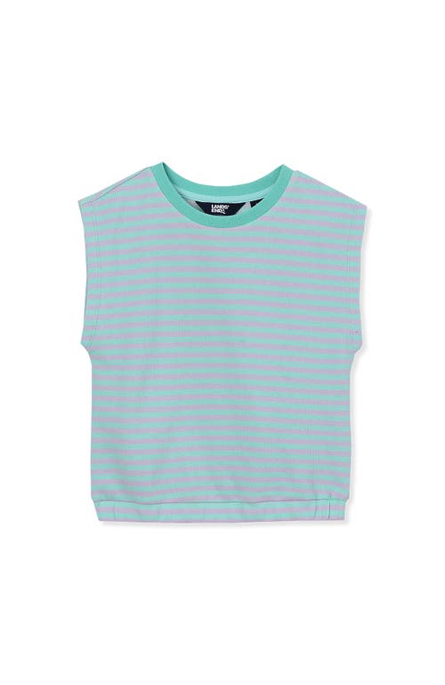 LANDS' END LANDS' END GIRLS PIQUE KNIT TOP