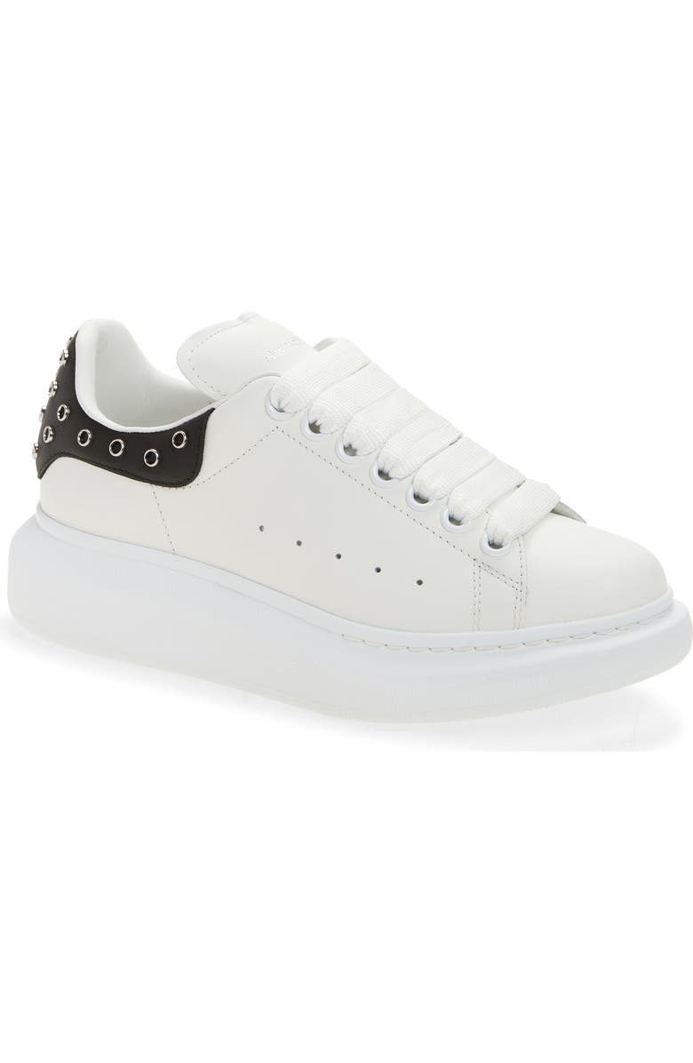 McQueen Grommet Ring Oversize Sneaker, Main, color, White