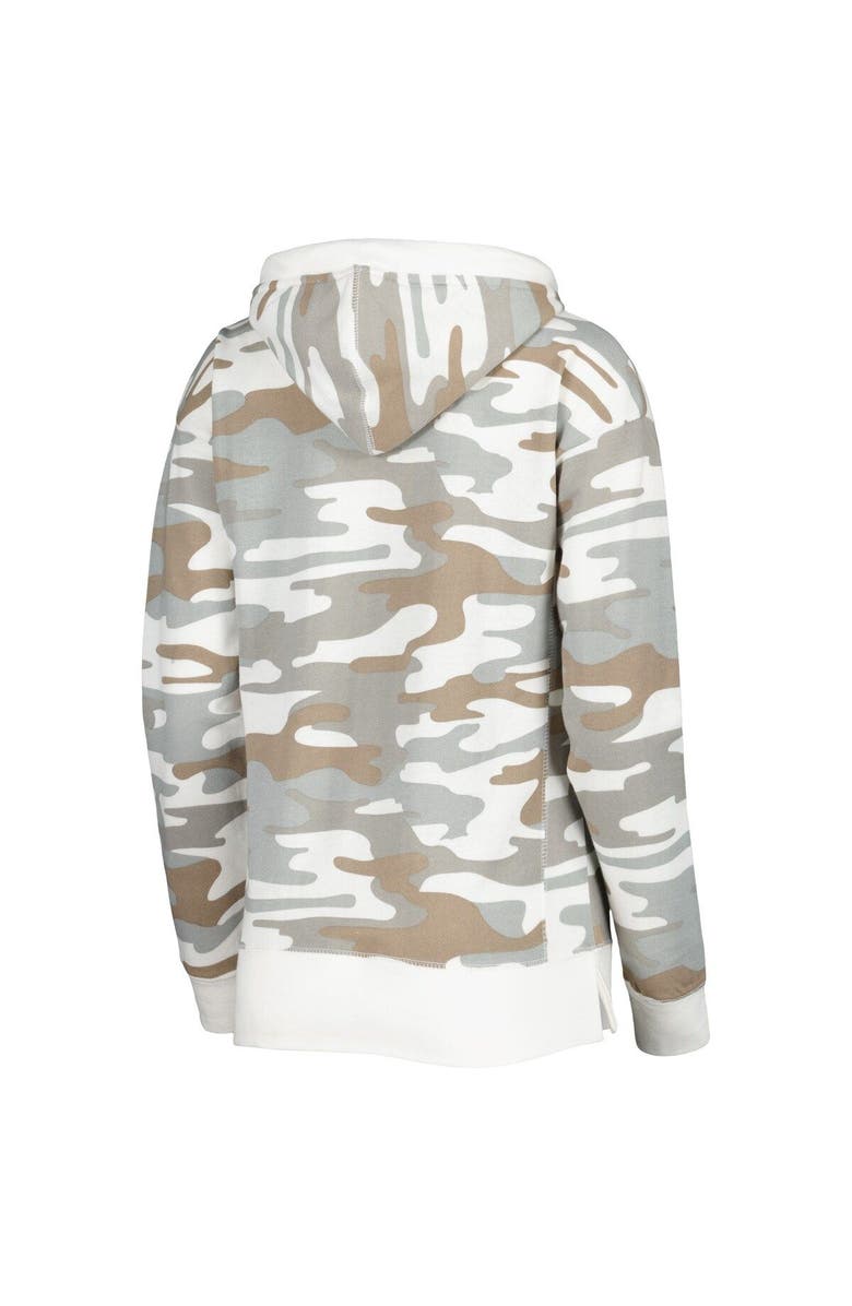 PRESSBOX Women's Pressbox Camo Wisconsin Badgers San Pablo Pullover Hoodie, Alternate, color,