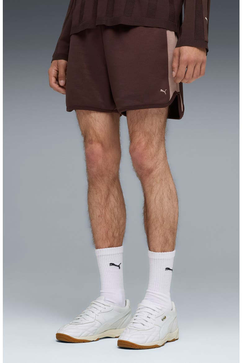 T7 Track Shorts, Main, color, CHOCOLATE BROWN