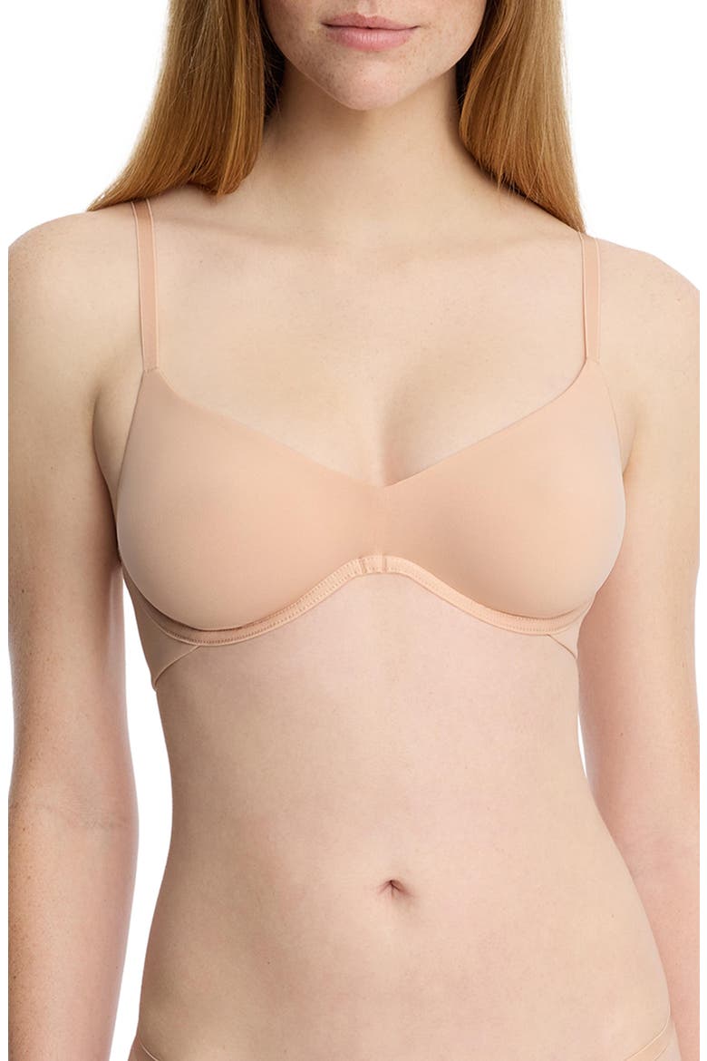 Insider Seamless Underwire Bra, Main, color, Coral Sand