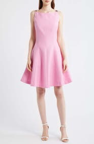 Tahari ASL Bouclé Fit & Glare Dress