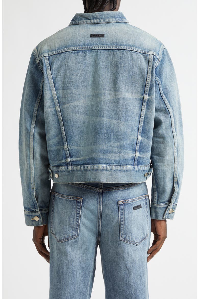 Classic Selvedge Denim Trucker Jacket, Alternate, color, VINTAGE INDIGO