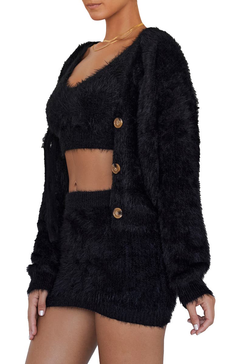 HOUSE OF CB Textured Cardigan, Alternate, color,