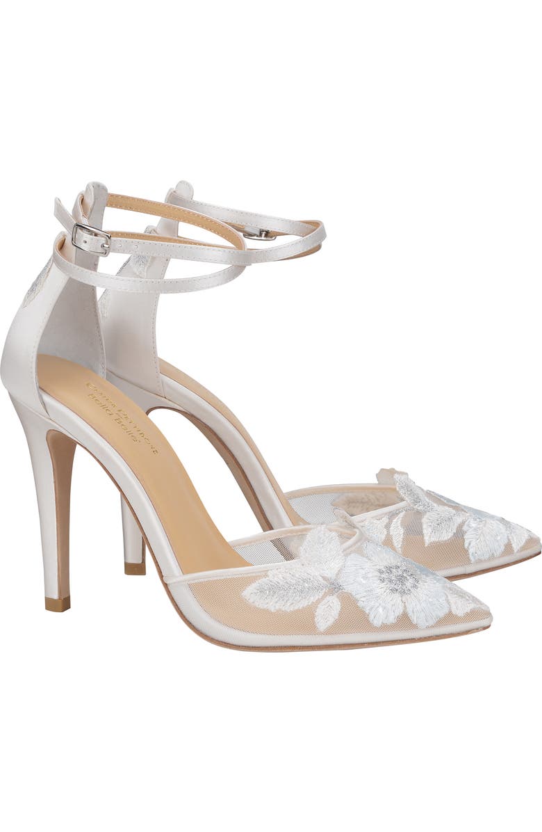 Bella Belle Embroidered Ankle Strap Pump, Main, color,