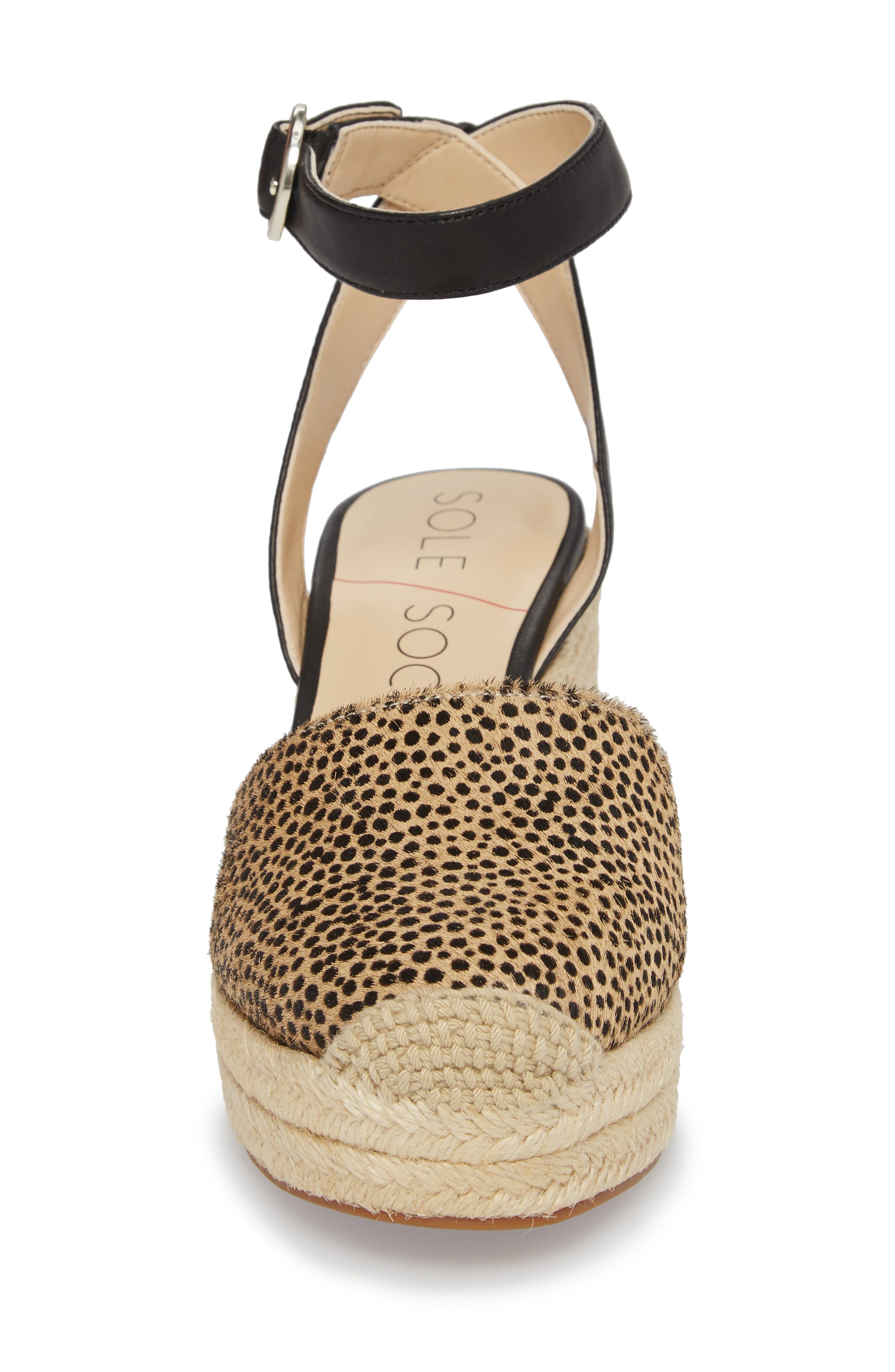 Channing Espadrille Sandal, Alternate, color, DOTTED HAIRCALF