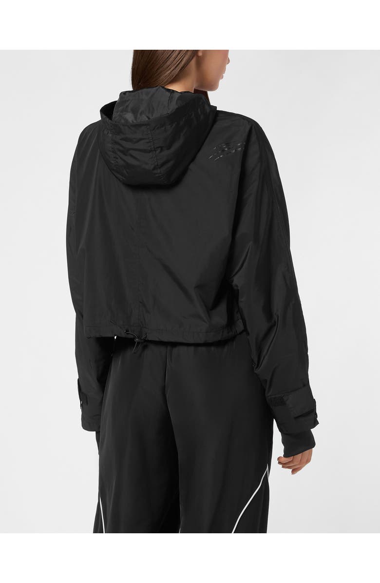 PLEIN SPORT Hooded Active Jacket Ls Scratch Women, Alternate, color, Black