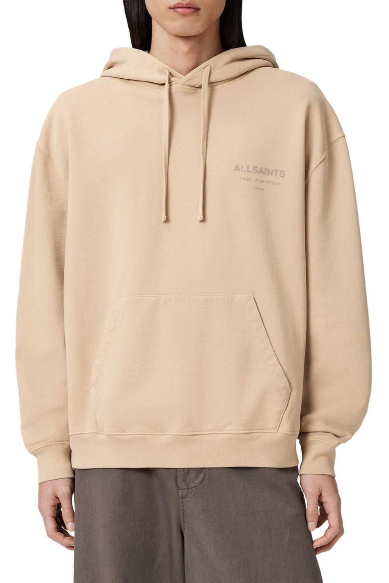 Xander Cotton Hoodie, Main, color, SUNSET BROWN