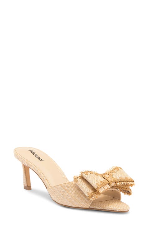 Janice Raffia Bow Sandal (Women)