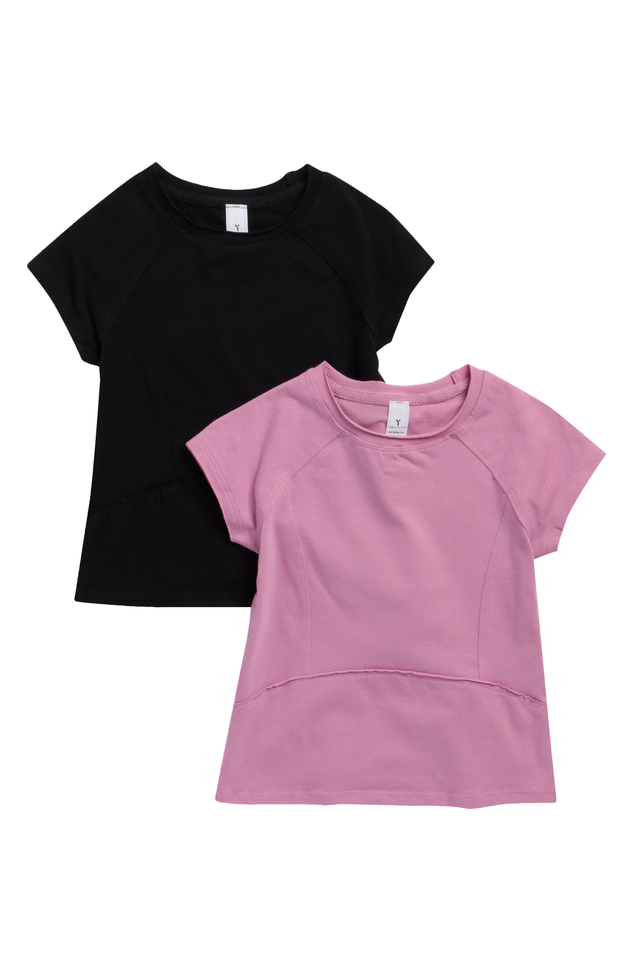 YOGALICIOUS Kids' Petra 2-Pack Cotton T-Shirts