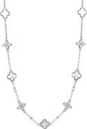 Adornia Mother of Pearl Station Necklace