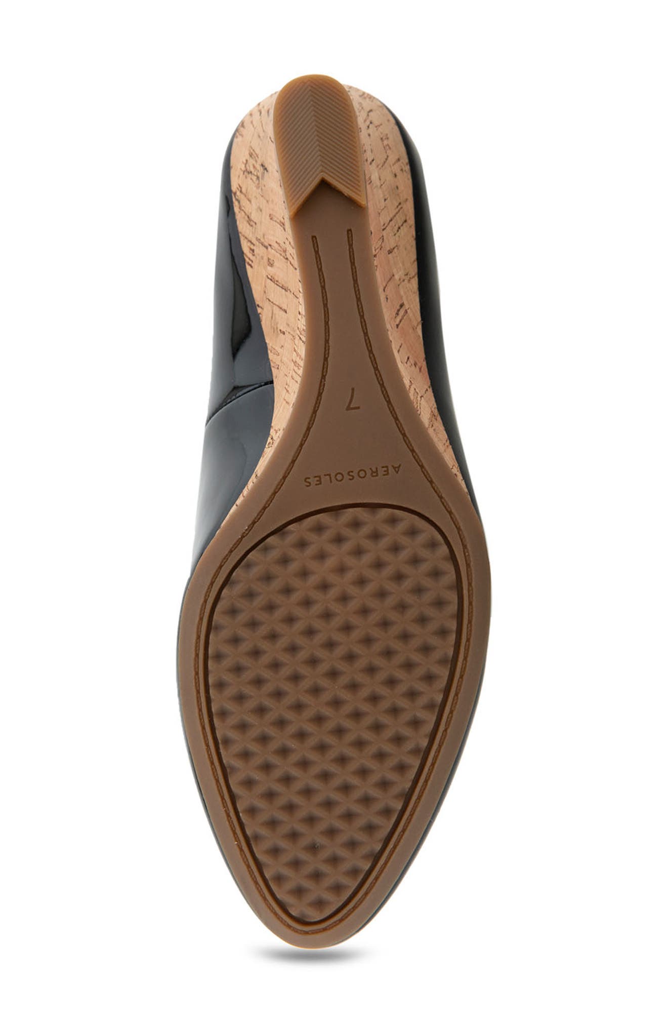 Aerosoles Iris Wedge Pump - Wide Width Available, Alternate, color, Black Patent