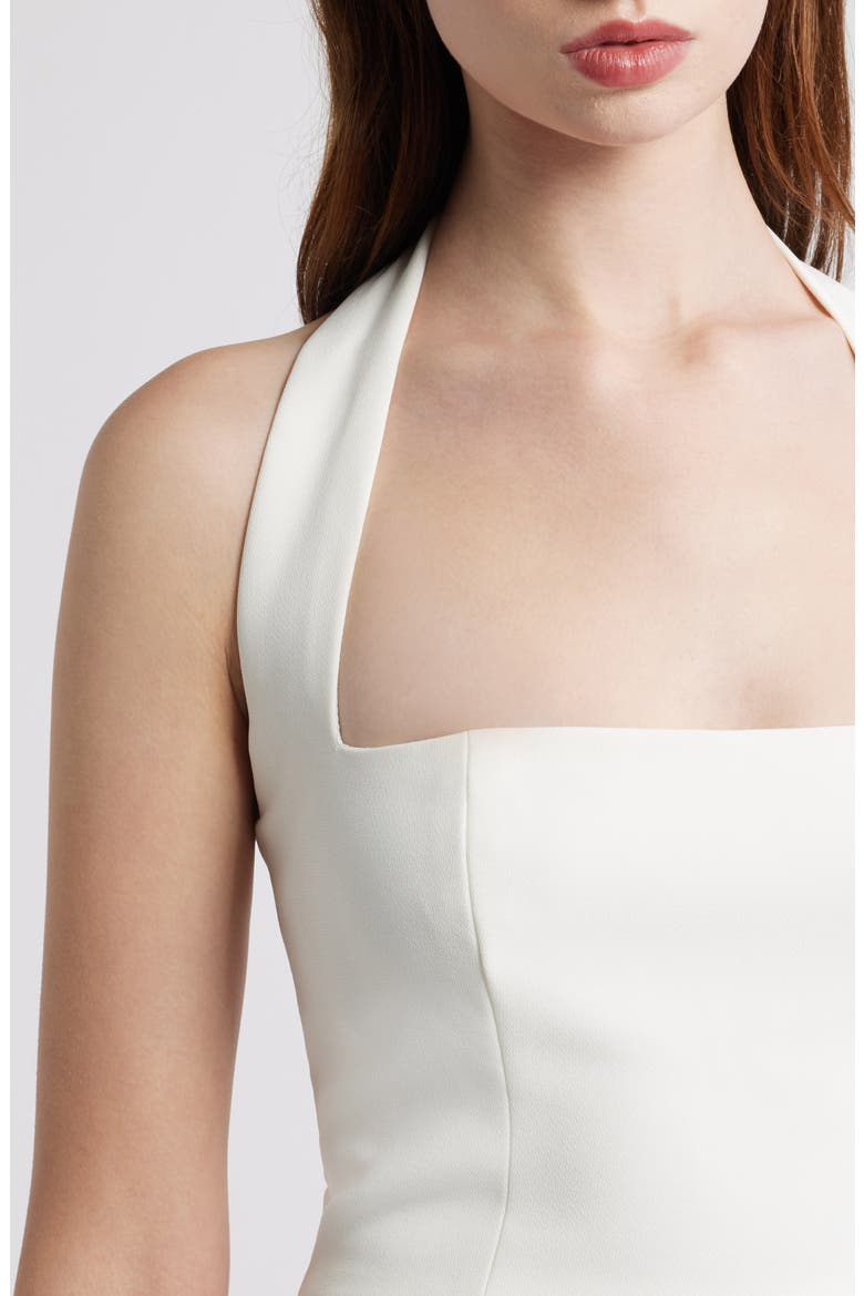 The Ultimate Muse Halter Minidress, Alternate, color, WHITE