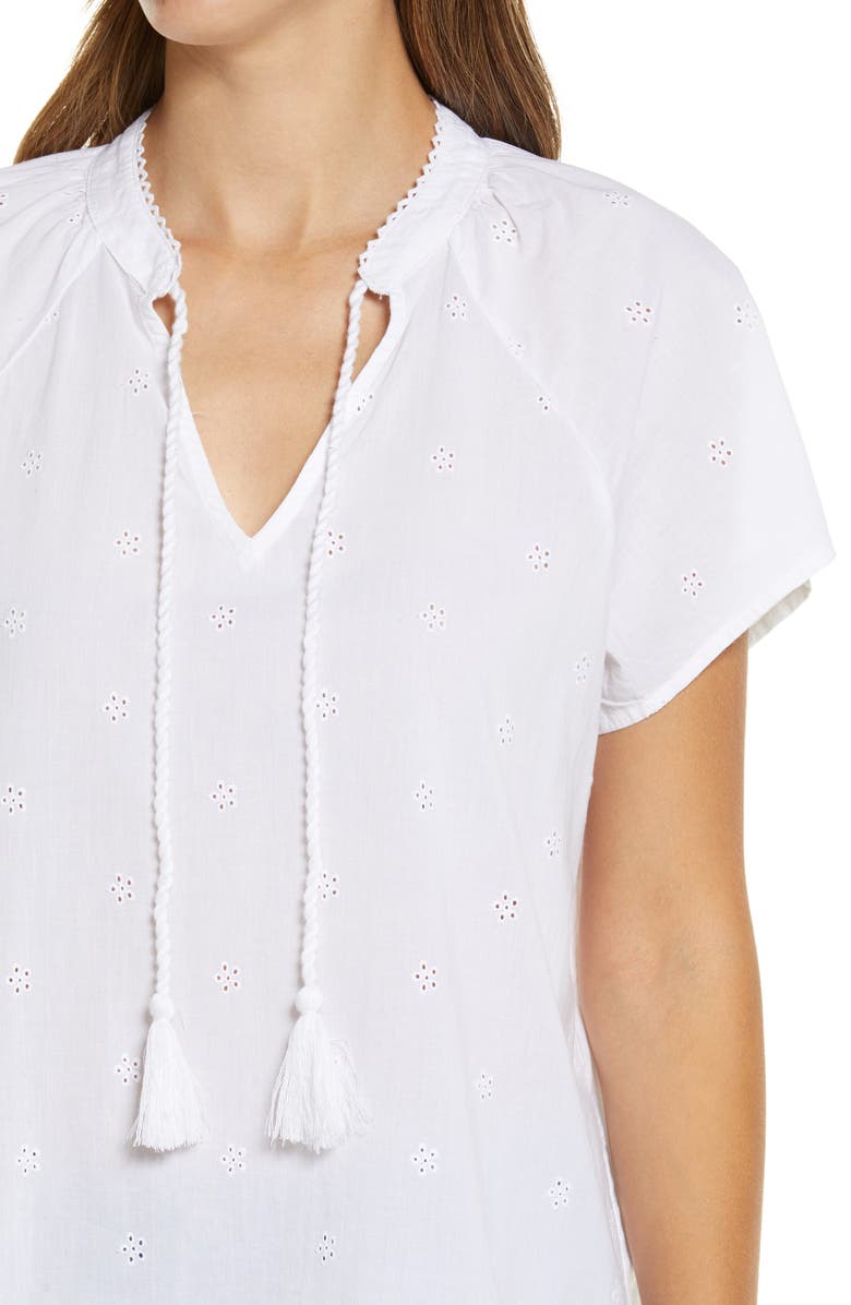 Caslon<sup>®</sup> Eyelet Tassel Top, Alternate, color,