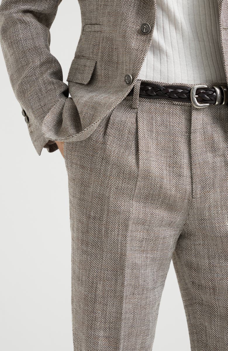 Brunello Cucinelli Chevron trousers, Alternate, color, 