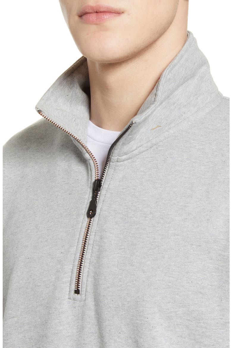 Levi's® Skate Quarter Zip Sweatshirt, Alternate, color, ROLLERSKATE GREY HEATHER