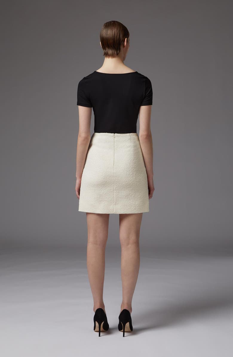 LK Bennett Tasha Square Neck Top, Alternate, color, Black