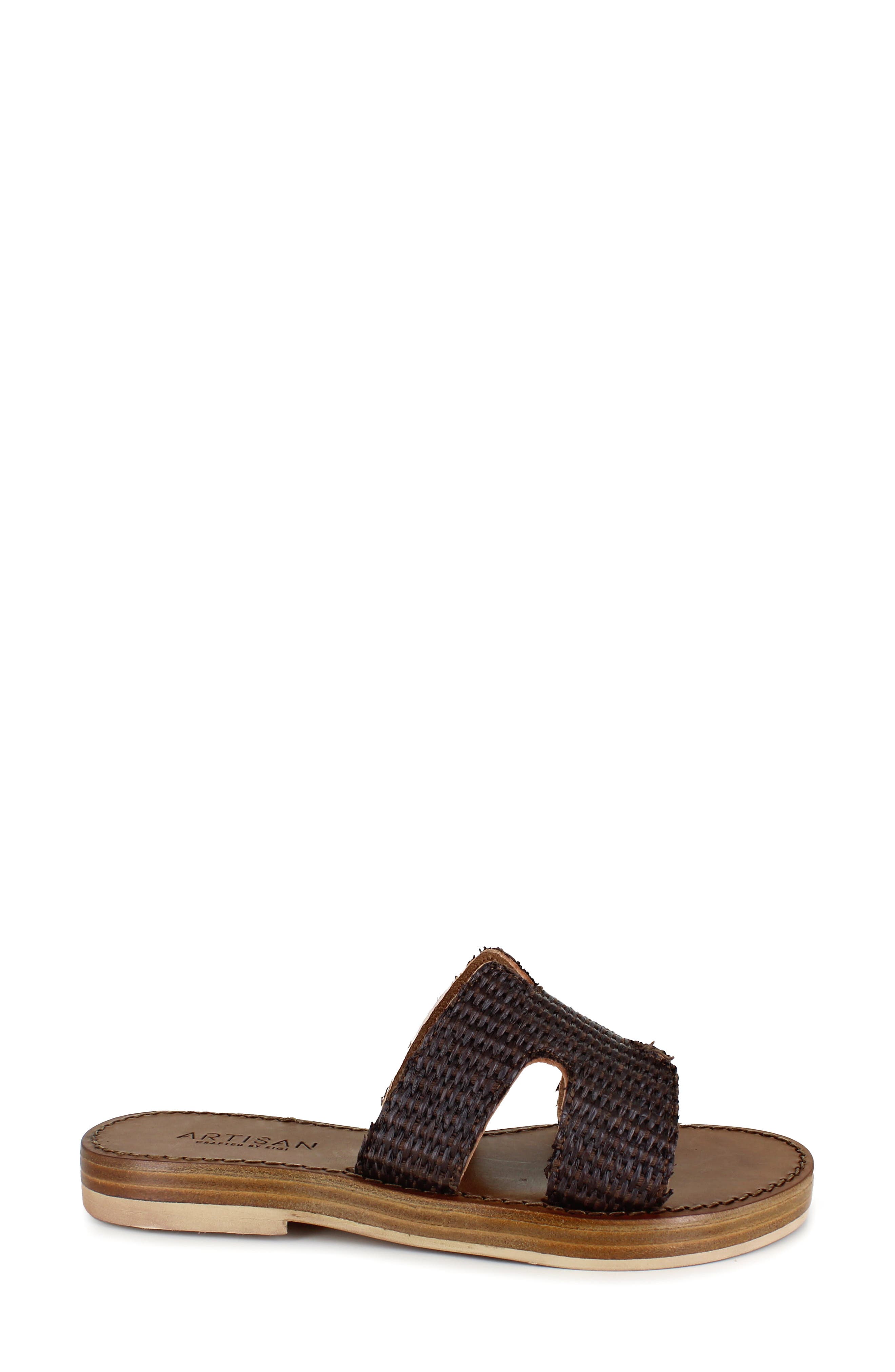 Kolinna Slide Sandal, Alternate, color, BROWN