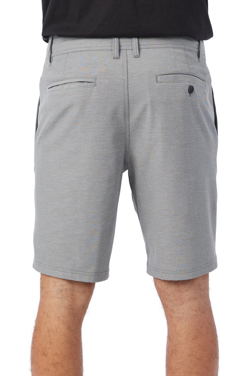 O'Neill Reserve Light Check Water Repellent Bermuda Shorts, Alternate, color, Graphite