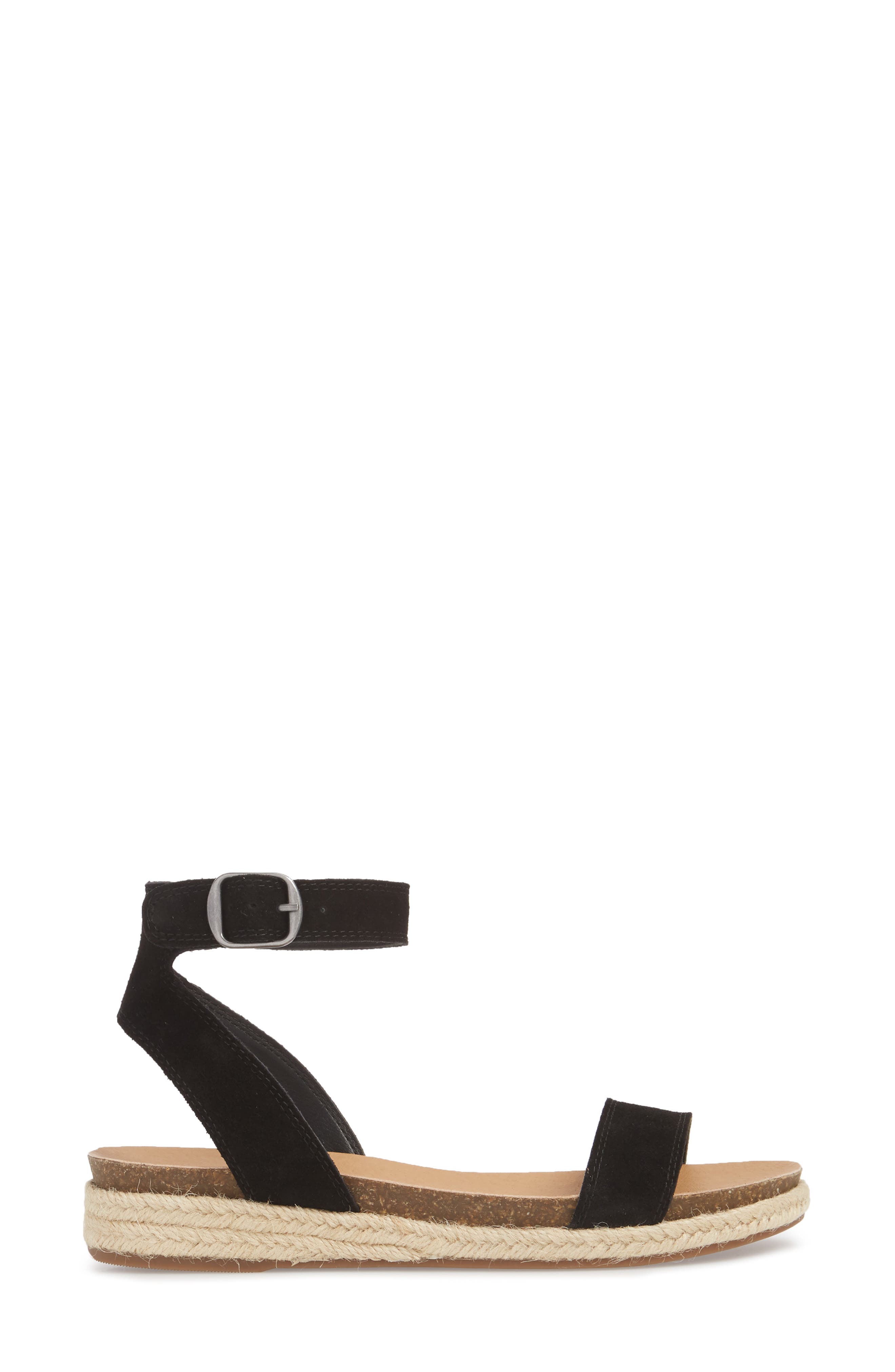 Lucky Brand Garston Espadrille Sandal, Alternate, color, Black