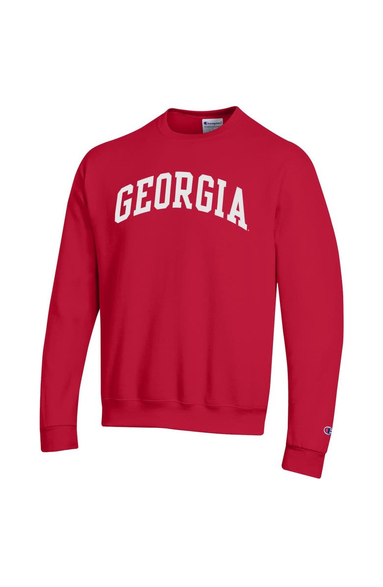 Champion Men's Champion  Red Georgia Bulldogs Basic Arch Fleece Pullover Sweatshirt, Alternate, color, Red
