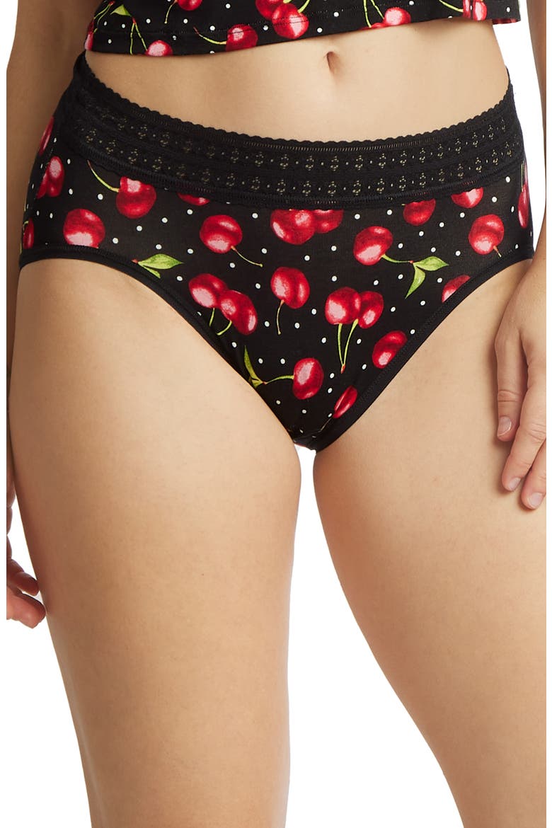 DreamEase Print French Briefs, Main, color, CHERRY BOMB