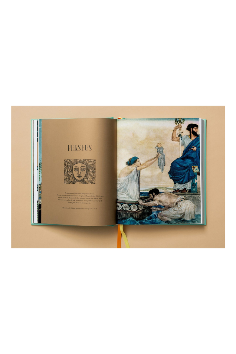 Greek Myths Book, Alternate, color, Turquoise