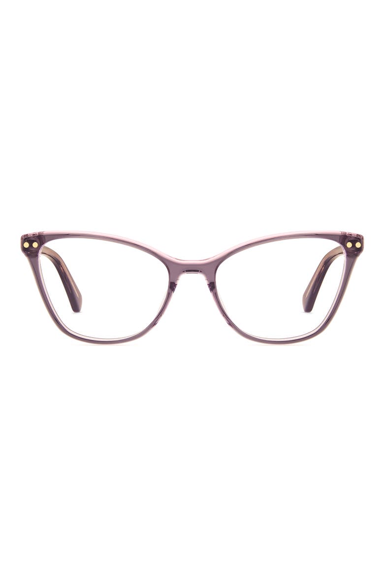elora 50mm cat eye reading glasses, Main, color, CRYSTAL GREY