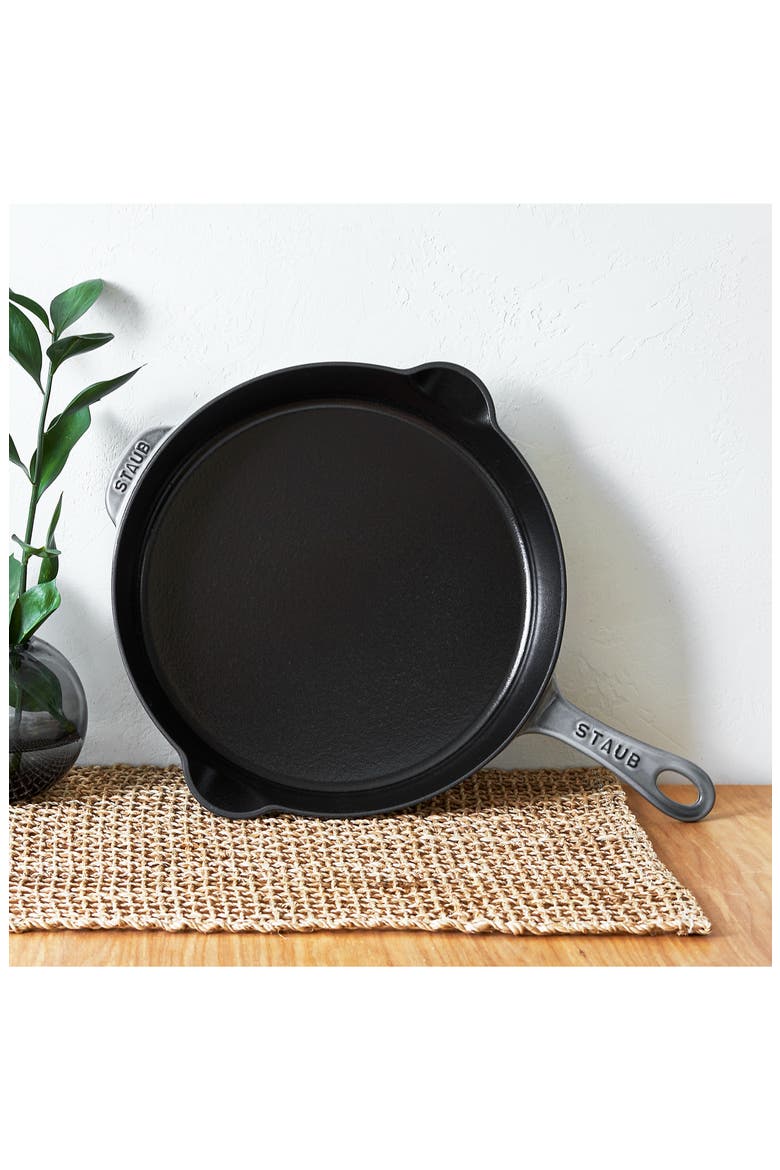11-Inch Enameled Cast Iron Traditional Deep Skillet, Alternate, color, GRAPHITE GREY