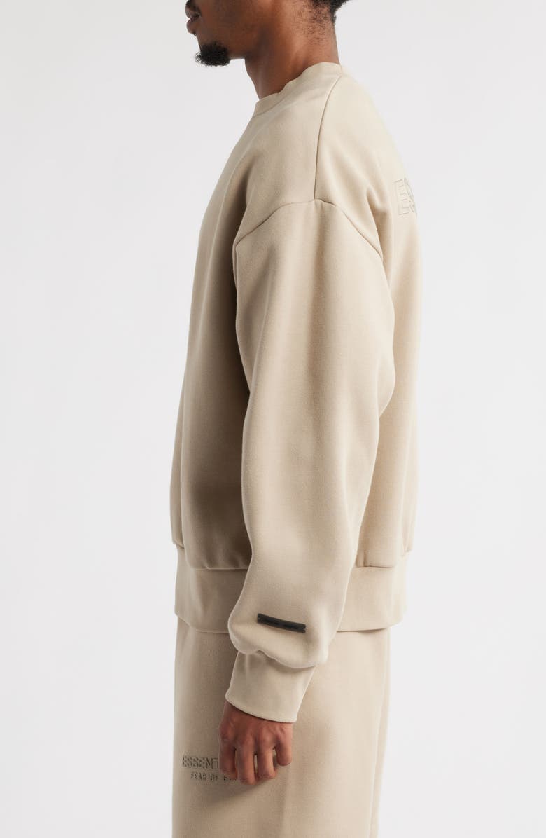 Fear of God Essentials Classic Fit Fleece Crewneck Sweatshirt, Alternate, color, Timber
