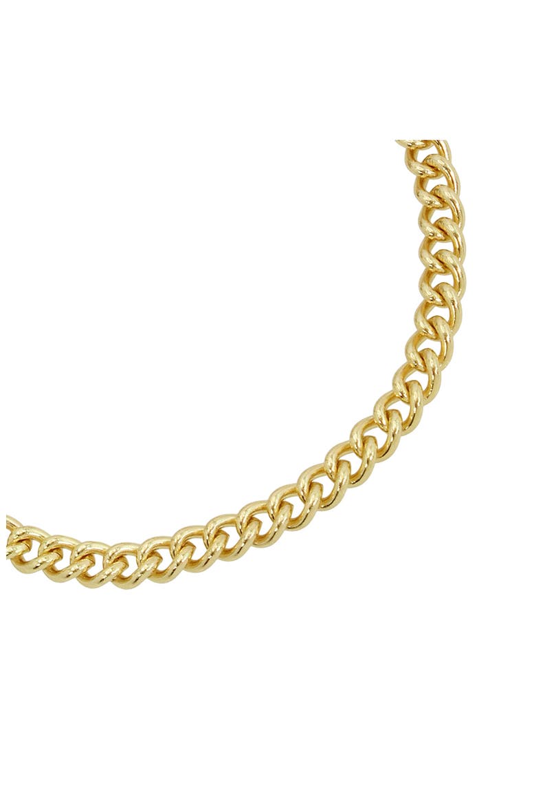 Hexagon Link Curb Chain Bracelet, Alternate, color, GOLD