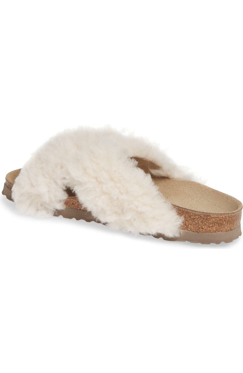 Birkenstock Daytona Genuine Shearling Slide Sandal, Alternate, color,