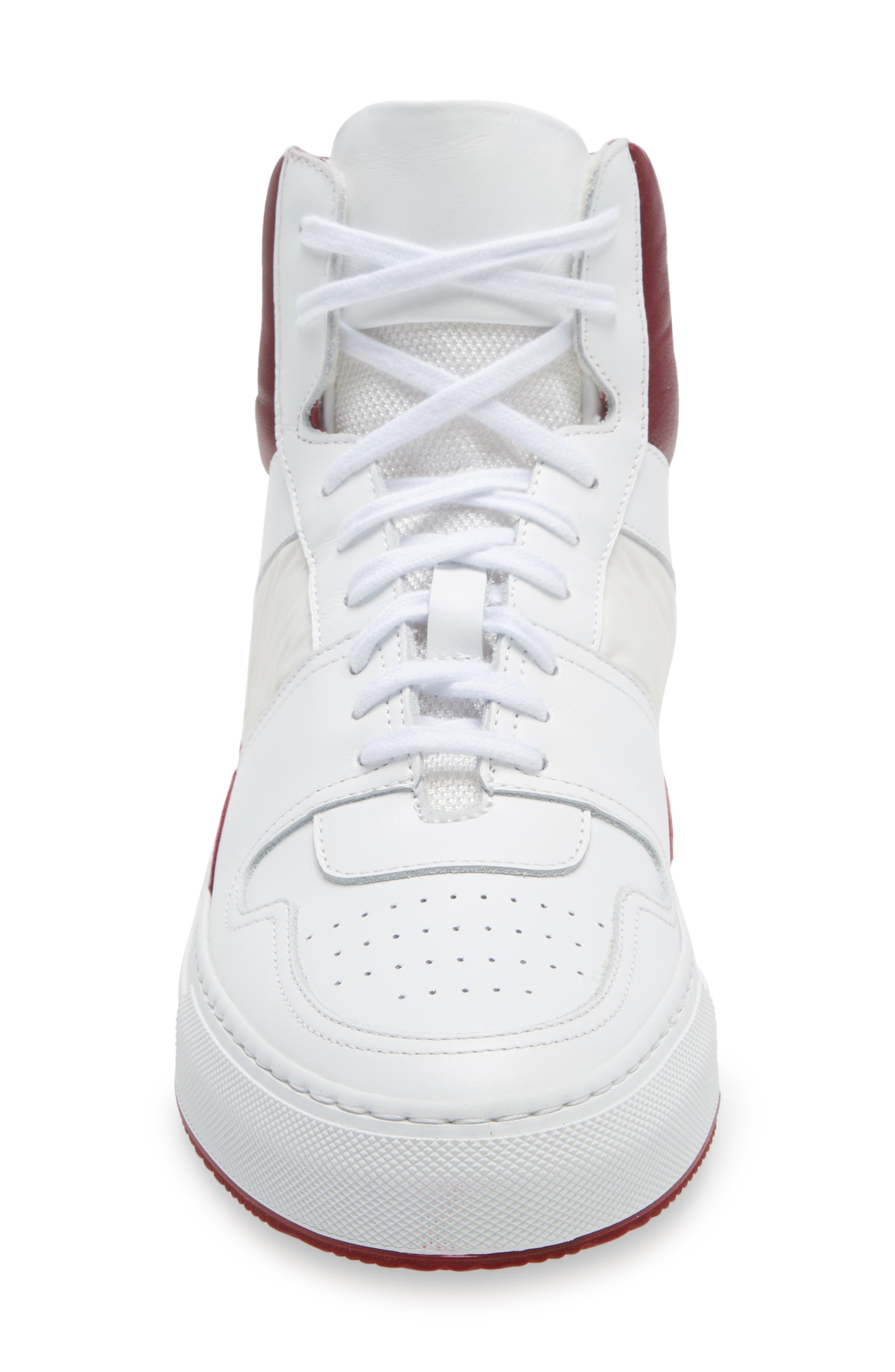 Common Projects High Top Sneaker, Alternate, color, White/ Red