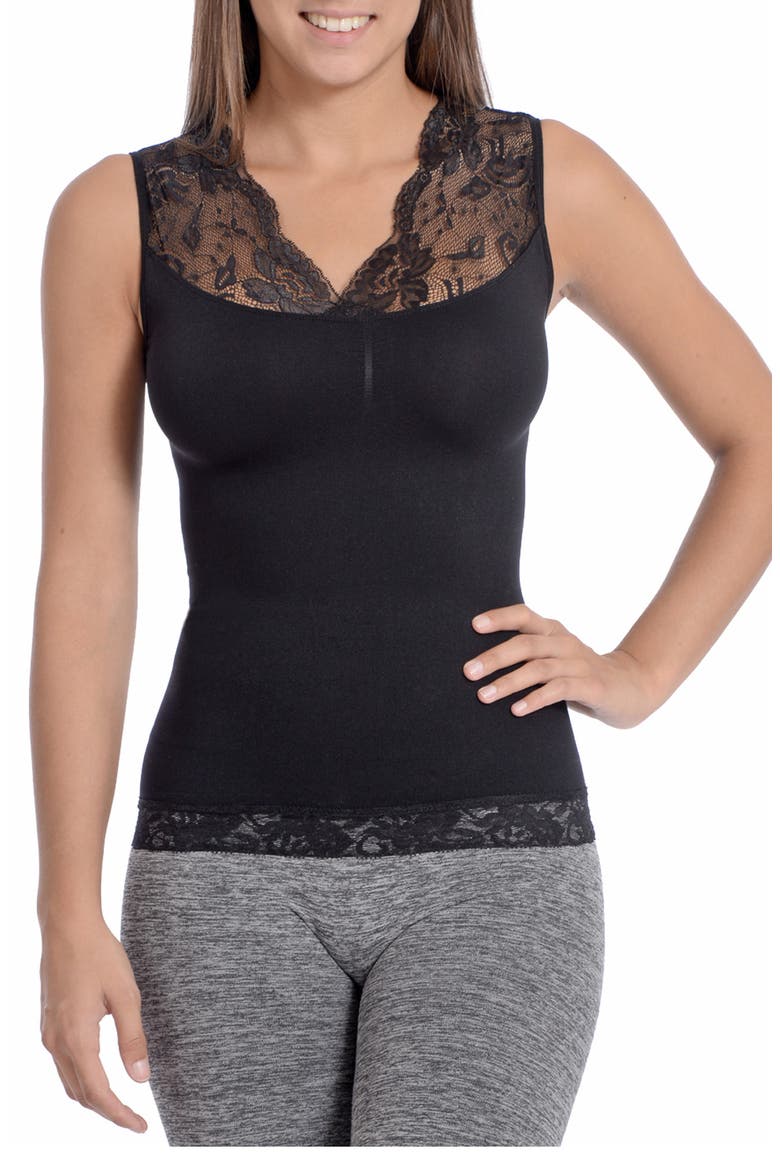 Seamless Shaping Camisole, Main, color, BLACK