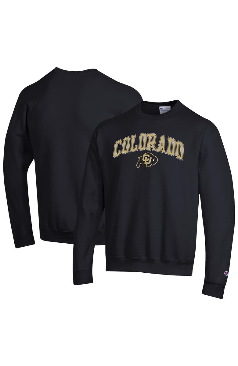 Champion Men's Champion  Black Colorado Buffaloes Arch Over Logo Pullover Sweatshirt, Main, color, Black