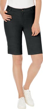 Jessica London True Fit Stretch Denim Bermuda Short