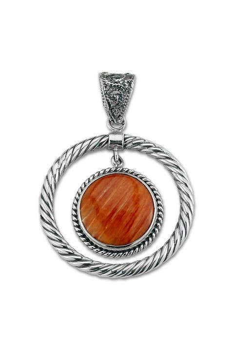 Orange Spiny Oyster Pendant