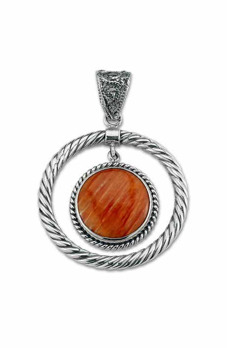 SAMUEL B. Orange Spiny Oyster Pendant