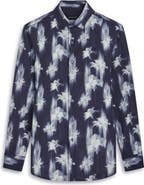 Bugatchi Julian Shaped Fit Floral Print Button-Up Shirt