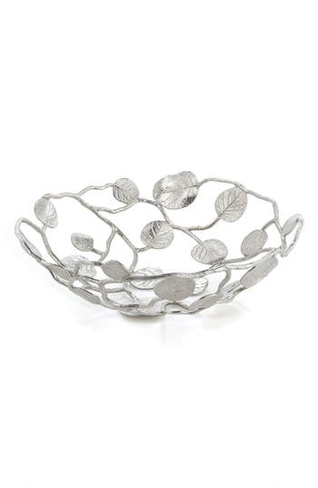 Michael Aram Botanical Leaf Bread Basket In Silver