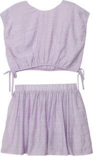 Mabel + Honey Girlypop Two Piece Set Purple