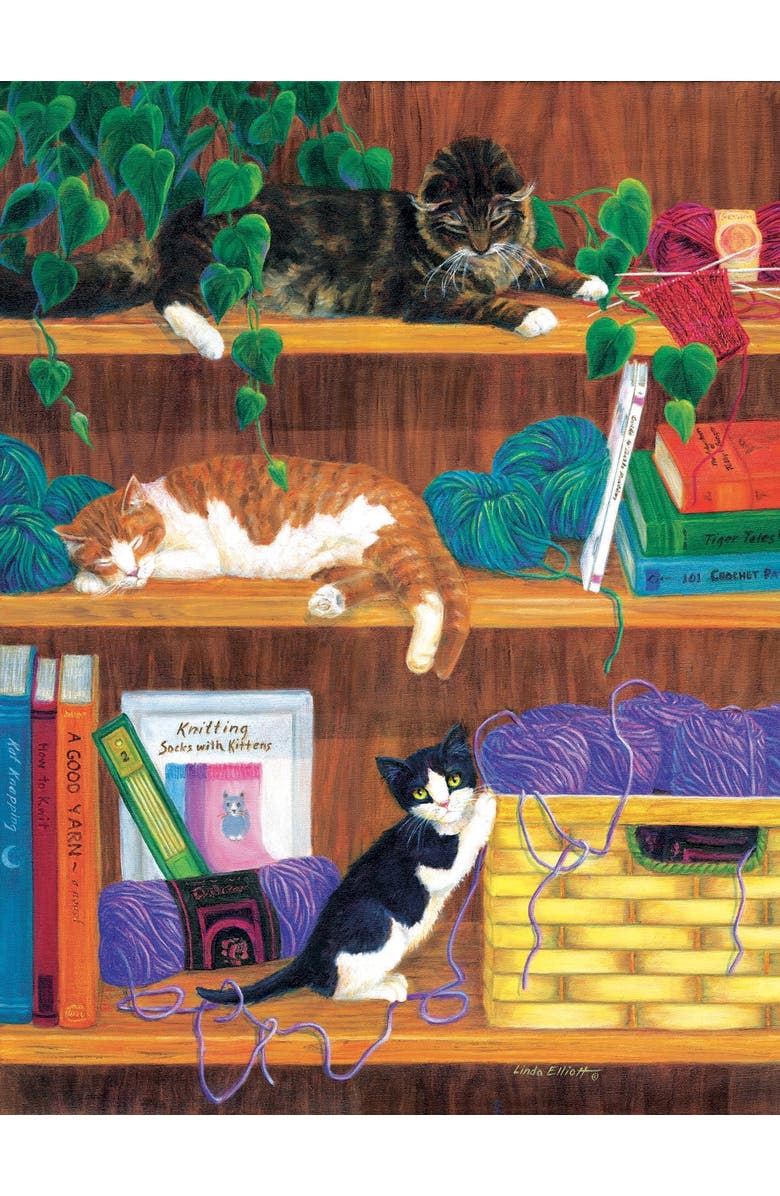 Sunsout A Good Yarn 500 piece Jigsaw Puzzle for Adults, Alternate, color, Multicolor